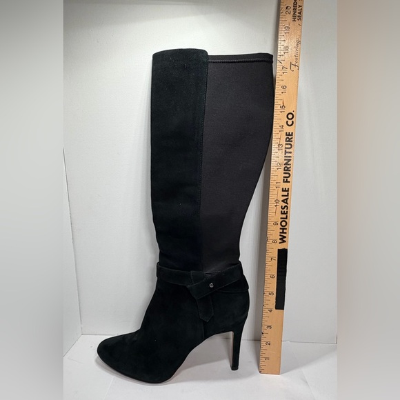 White House Black Market Knee-High “Jordan” Boots in Black Suede - Size 7M - Picture 5 of 6